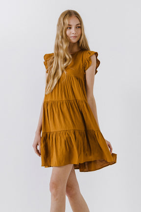 ENGLISH FACTORY - Ruffled Tiered Dress - DRESSES available at Objectrare
