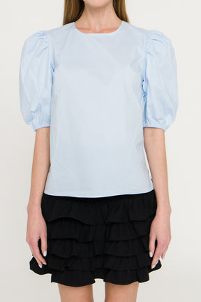 ENGLISH FACTORY - Puff Sleeve Top - TOPS available at Objectrare