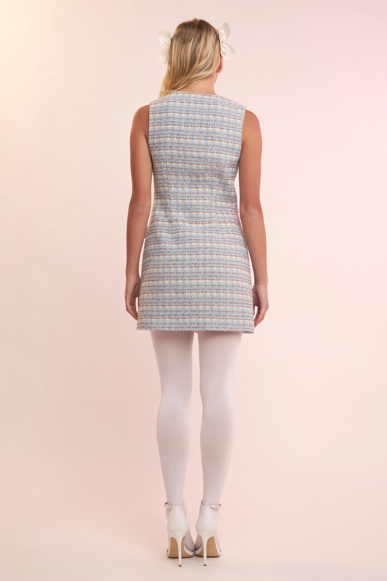 ENGLISH FACTORY - Tweed Shift Mini Dress - DRESSES available at Objectrare