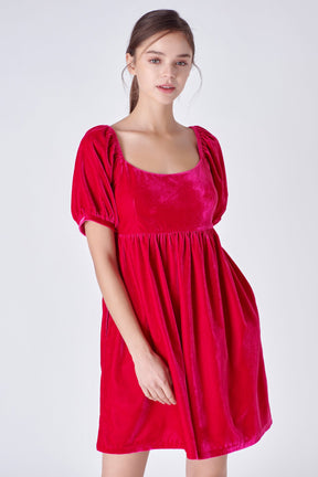 ENGLISH FACTORY - Velvet Scoop Neck Midi Dress - DRESSES available at Objectrare