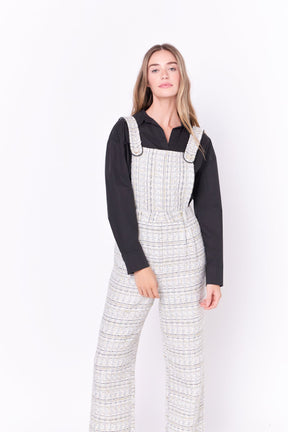 ENGLISH FACTORY - Tweed Overalls - ROMPERS available at Objectrare