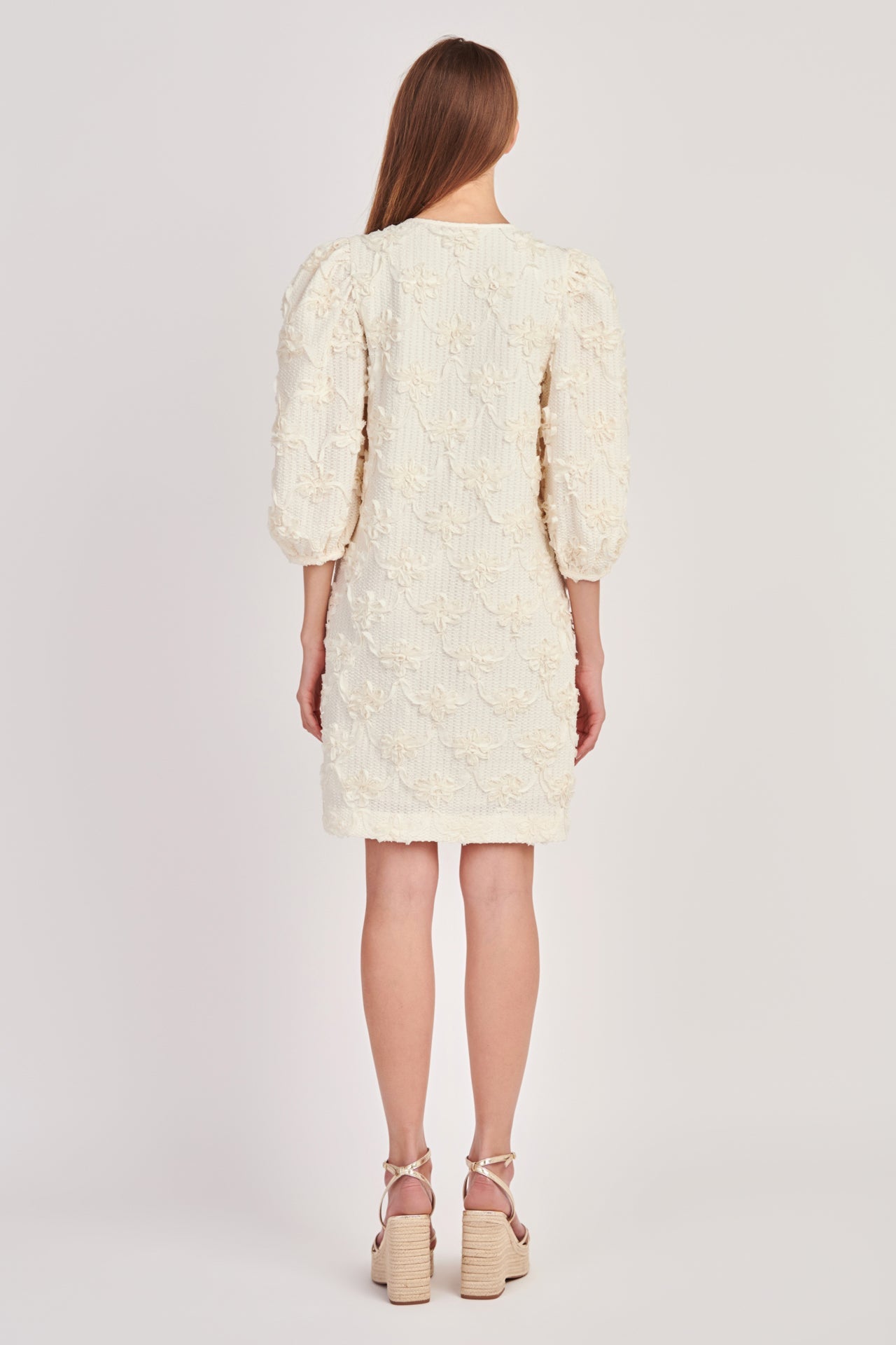 ENGLISH FACTORY - Ribbon Embroidered Shift Mini Dress - DRESSES available at Objectrare