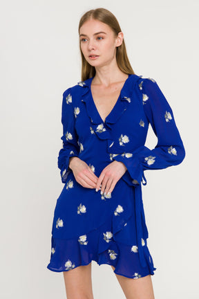 ENDLESS ROSE - Embroidered Wrap Dress - DRESSES available at Objectrare