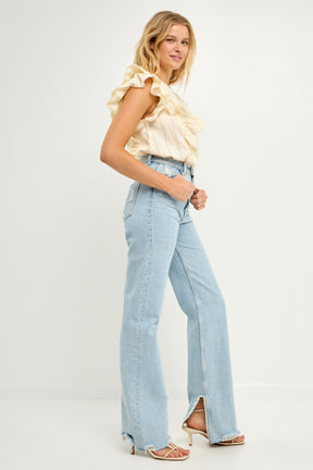 FREE THE ROSES - Scallop Ruffle Top - TOPS available at Objectrare