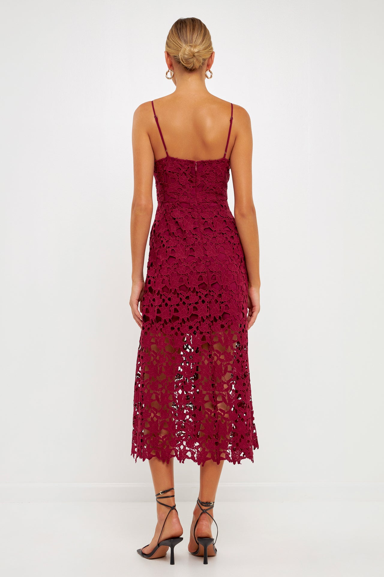ENDLESS ROSE - Lace Midi Dress - DRESSES available at Objectrare