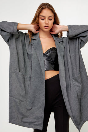 GREY LAB - Oversized Coat with Big Pocket - JACKETS available at Objectrare
