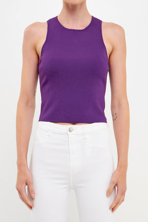 ENDLESS ROSE - Racerback Knit Tank - CAMI TOPS & TANK available at Objectrare