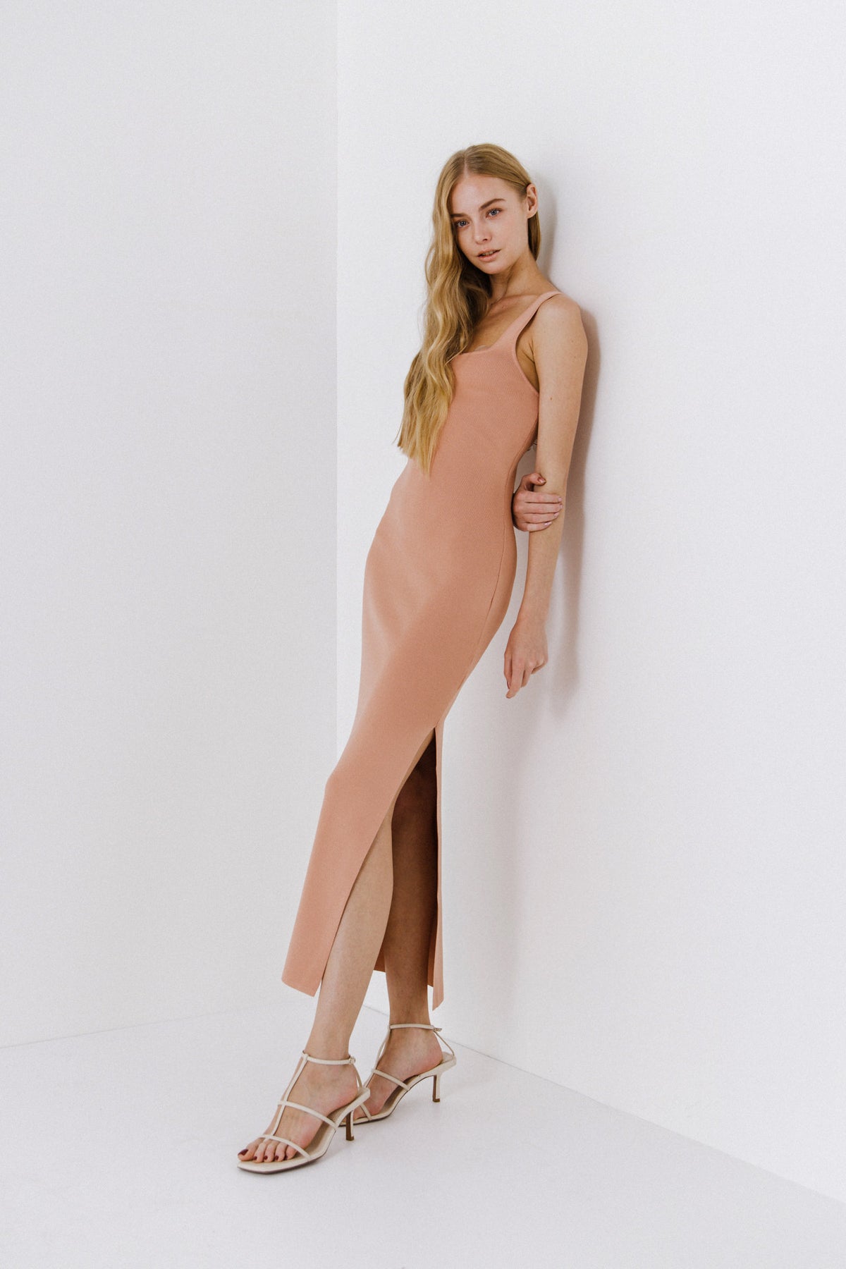 ENDLESS ROSE - Square Neck Maxi Dress - DRESSES available at Objectrare