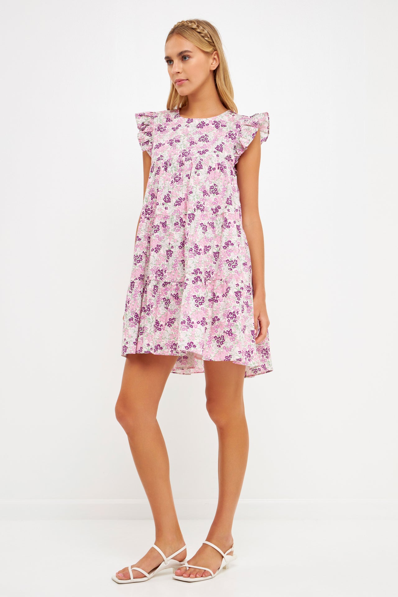 ENGLISH FACTORY - Floral Printed Babydoll Mini - DRESSES available at Objectrare