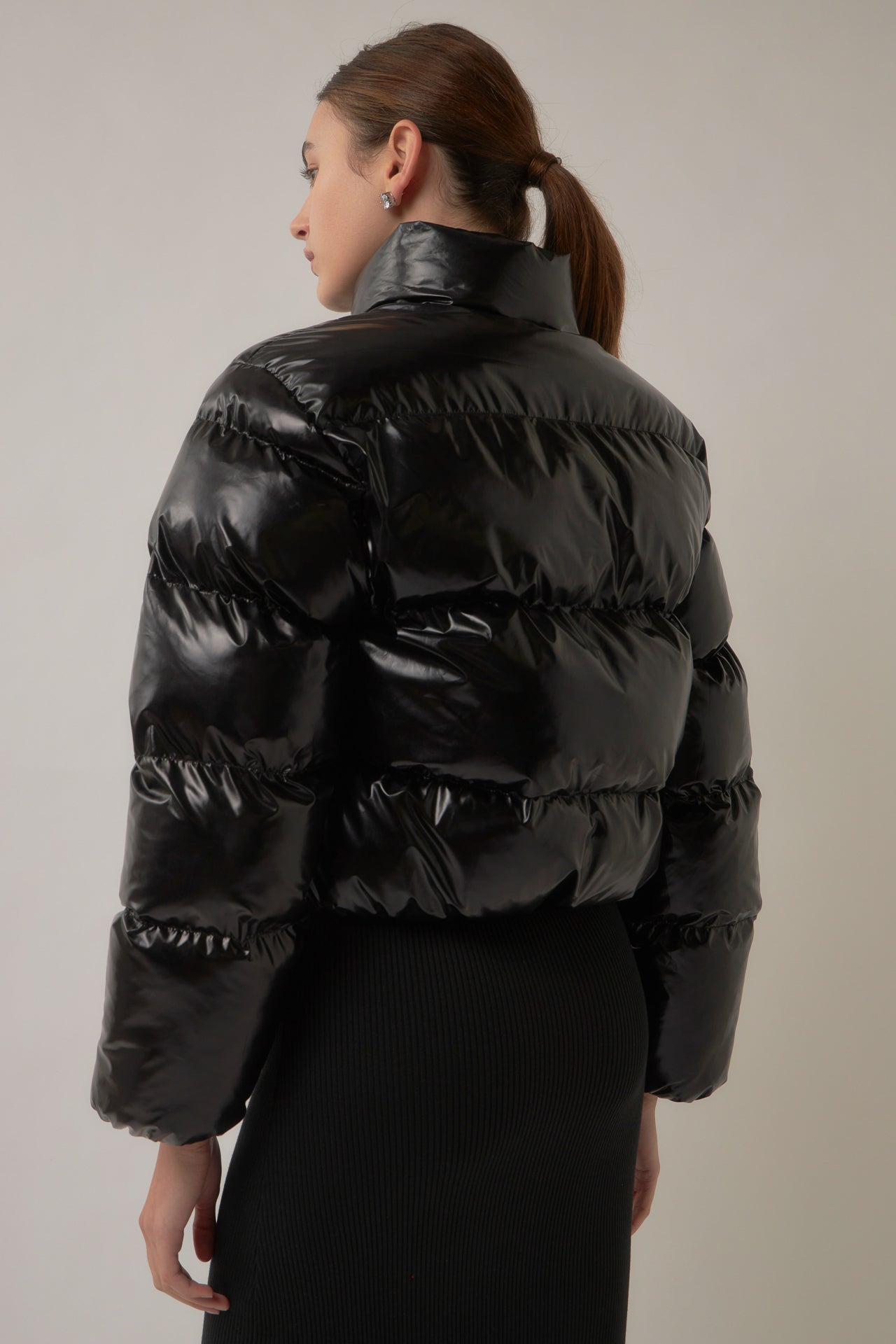 GREY LAB - Cropped Puffer Jacket - JACKETS available at Objectrare