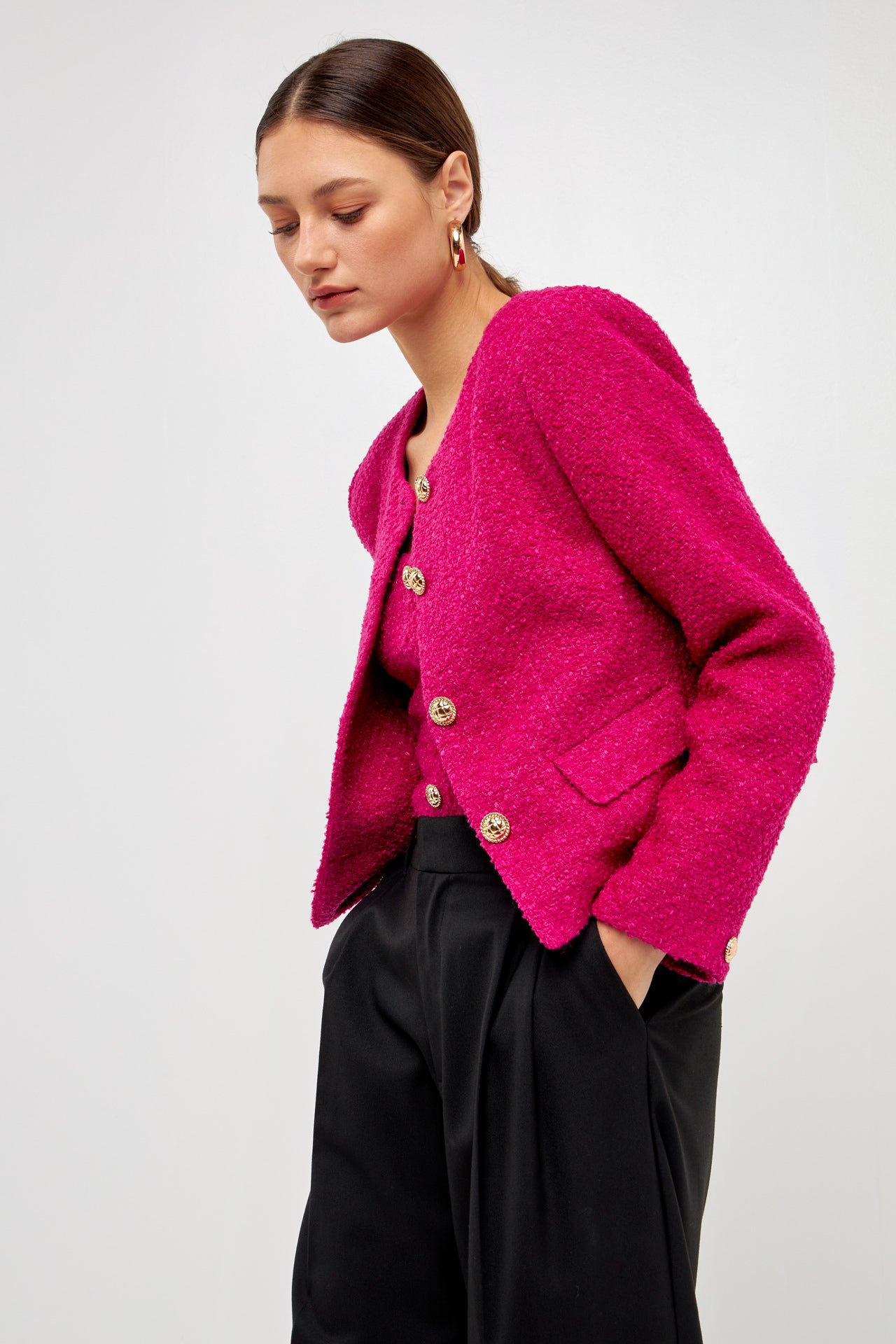 ENDLESS ROSE - Boucle Jacket - JACKETS available at Objectrare
