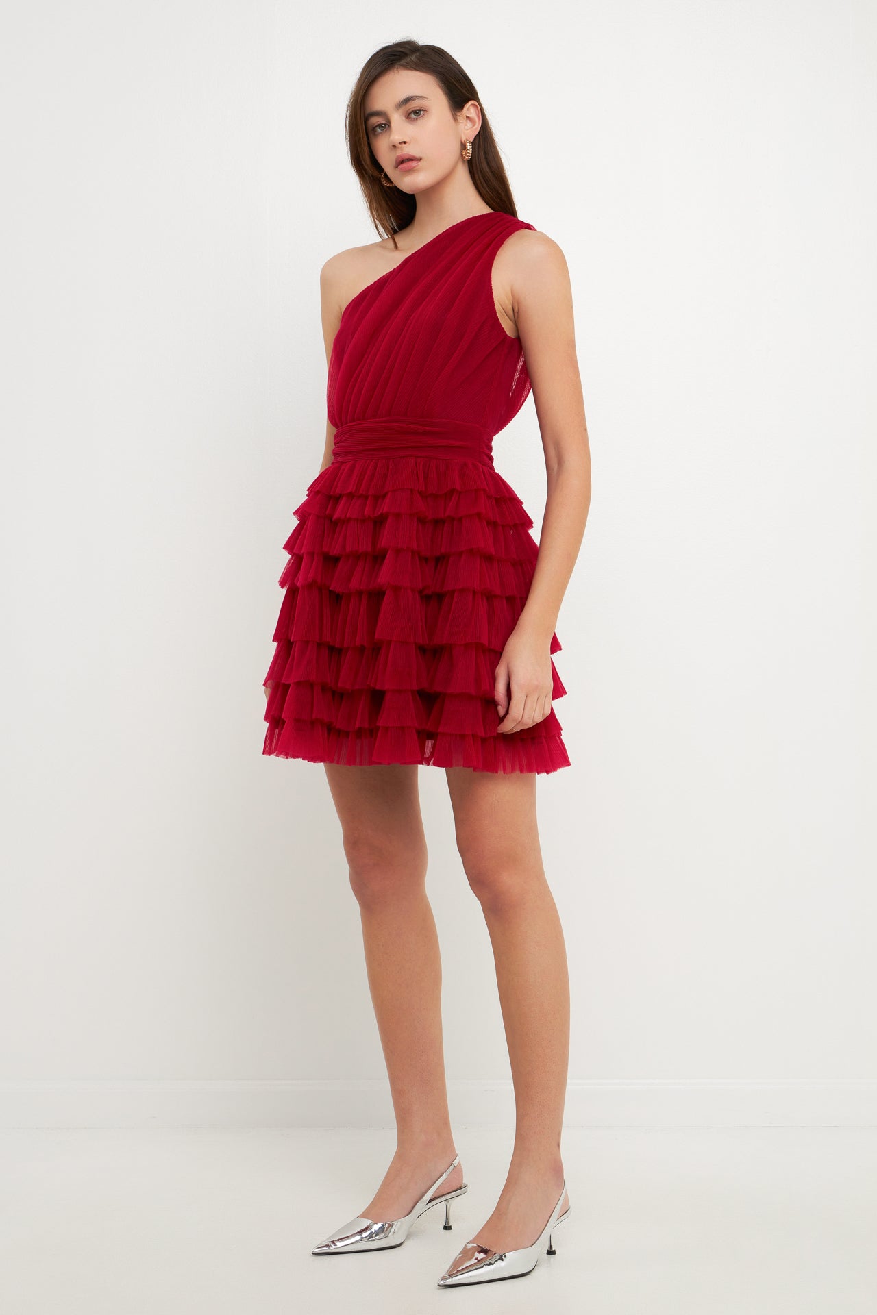 ENDLESS ROSE - Tiered Tulle Mini Dress - DRESSES available at Objectrare