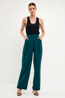 ENDLESS ROSE - High-Waisted Suit Trousers - PANTS available at Objectrare