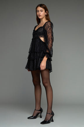 ENDLESS ROSE - Premium Lace Mini Dress - DRESSES available at Objectrare