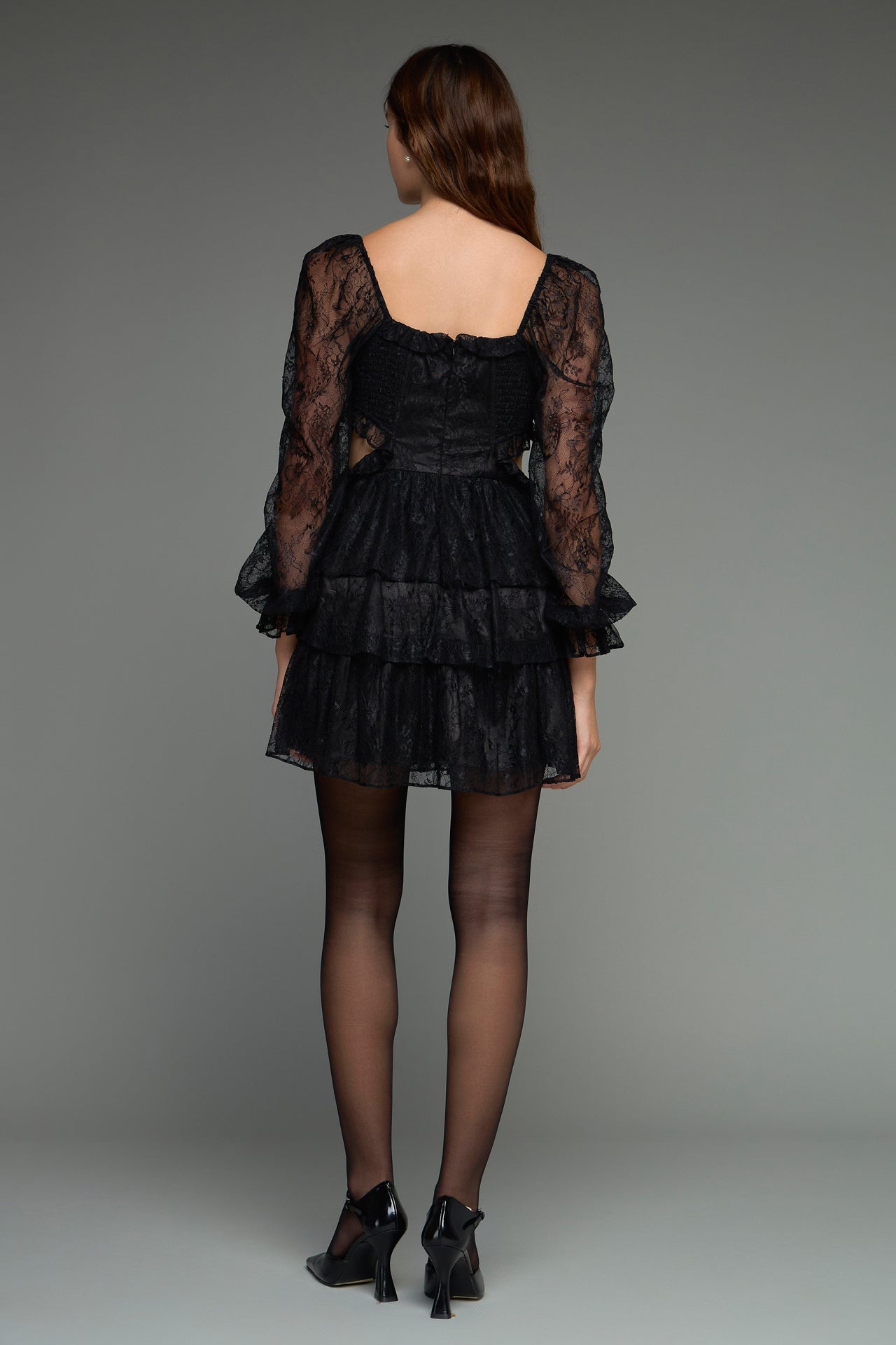 ENDLESS ROSE - Premium Lace Mini Dress - DRESSES available at Objectrare