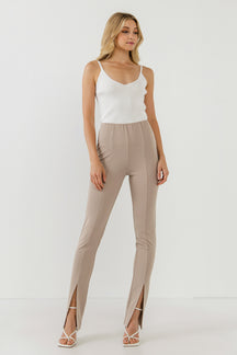 GREY LAB - Front Slit Flares - PANTS available at Objectrare