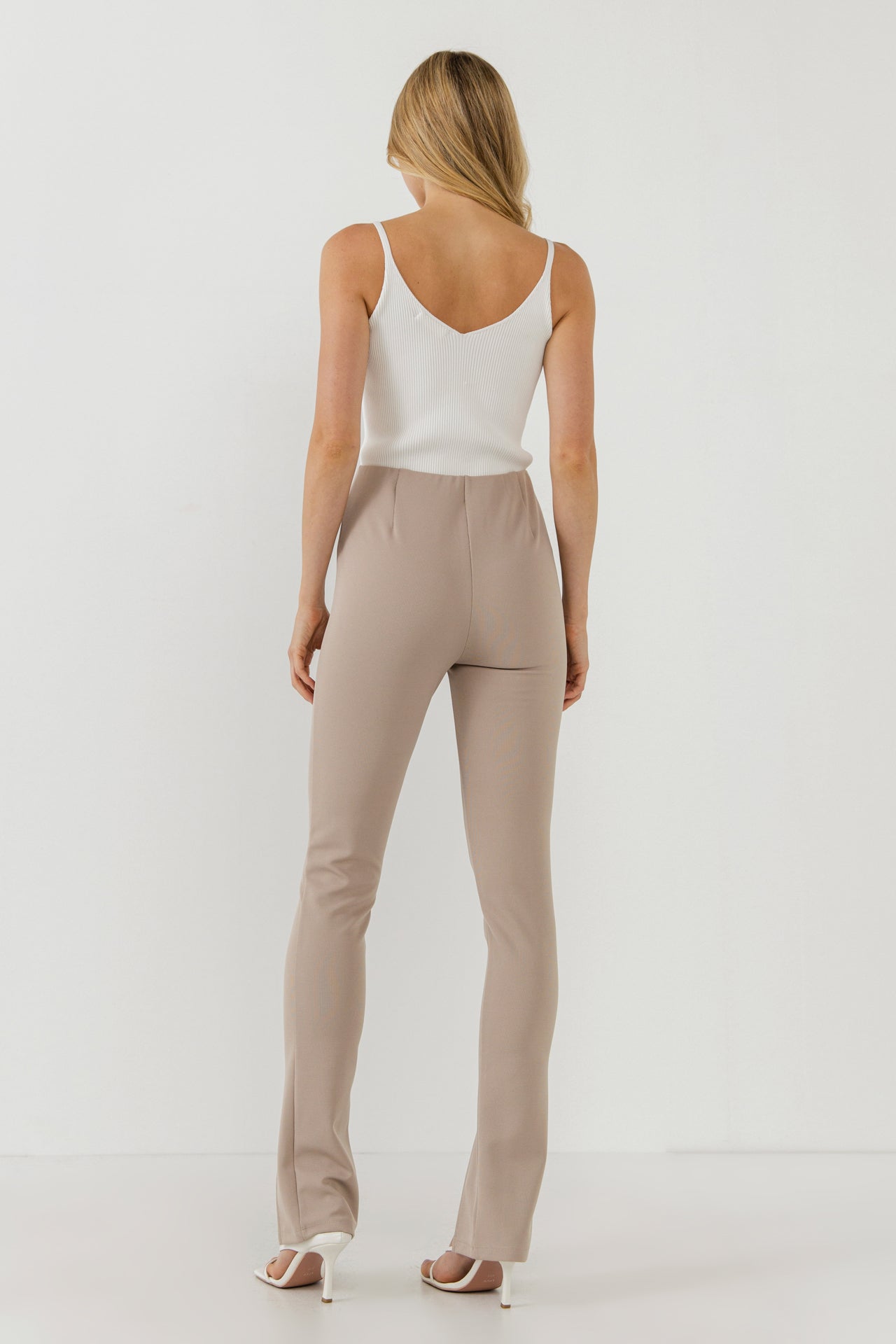 GREY LAB - Front Slit Flares - PANTS available at Objectrare