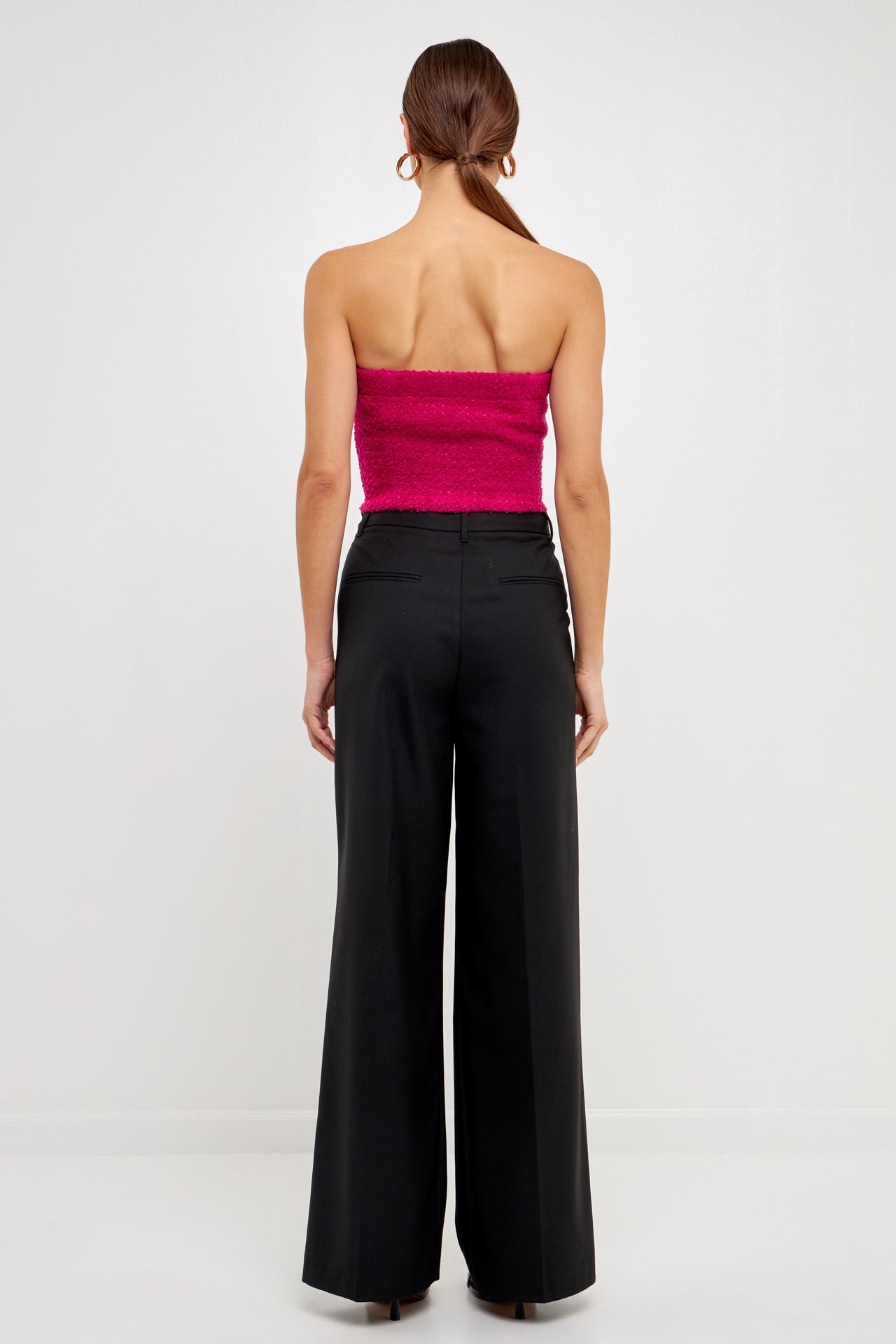 ENDLESS ROSE - Bouclé Crop Top - TOPS available at Objectrare