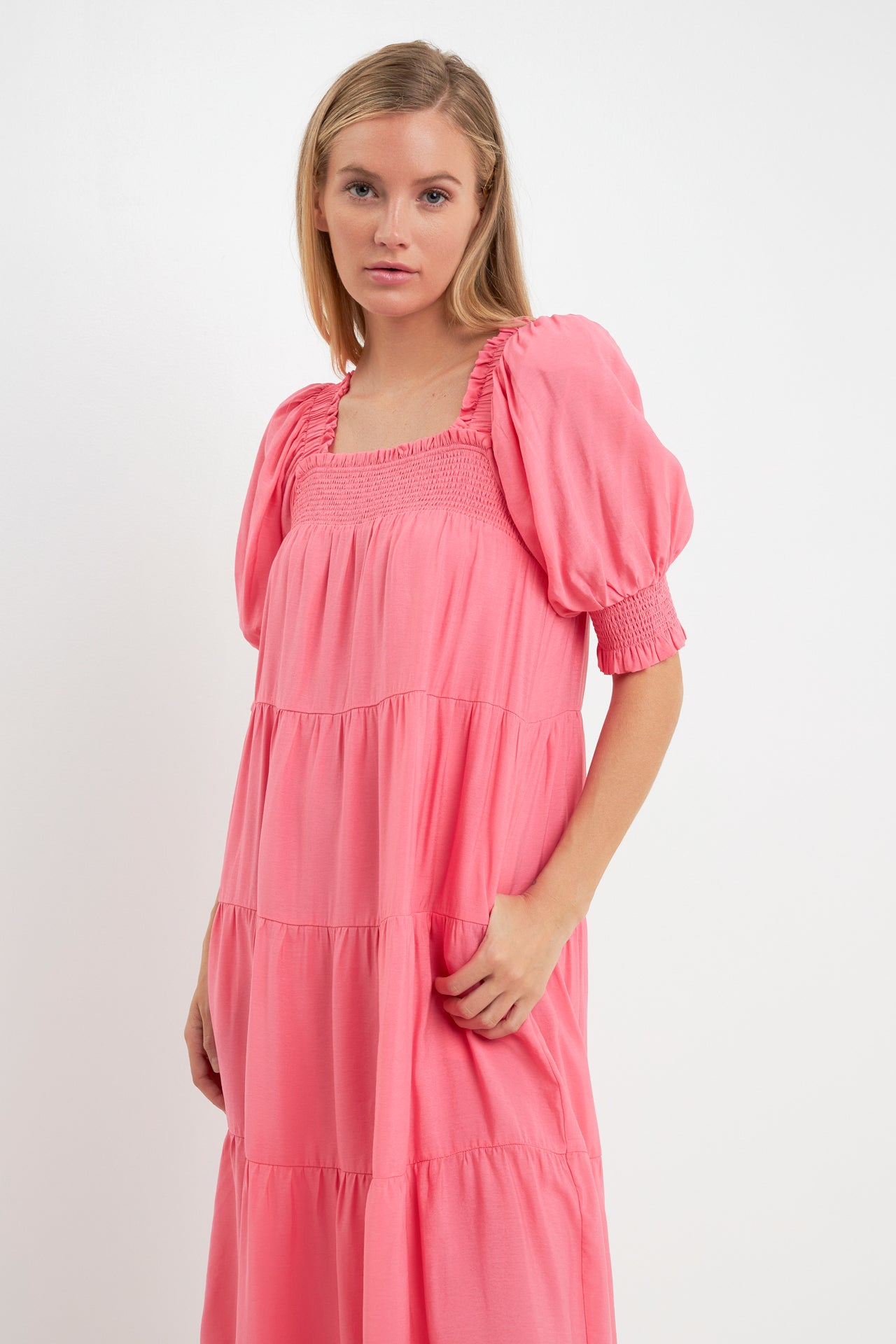ENGLISH FACTORY - Smocked Baby Doll Maxi - DRESSES available at Objectrare