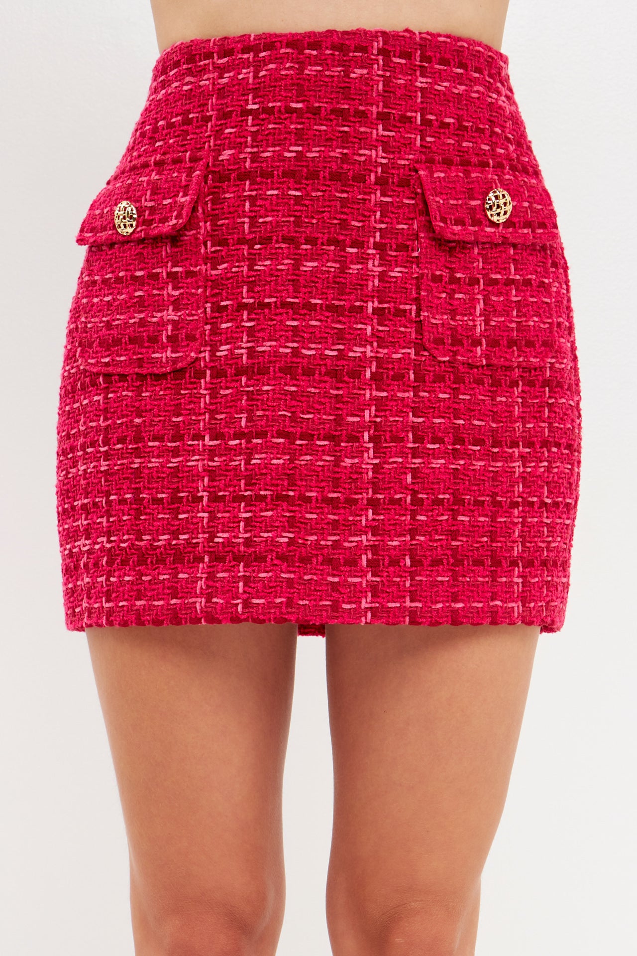 ENDLESS ROSE - Tweed Mini Skirt - SKIRTS available at Objectrare