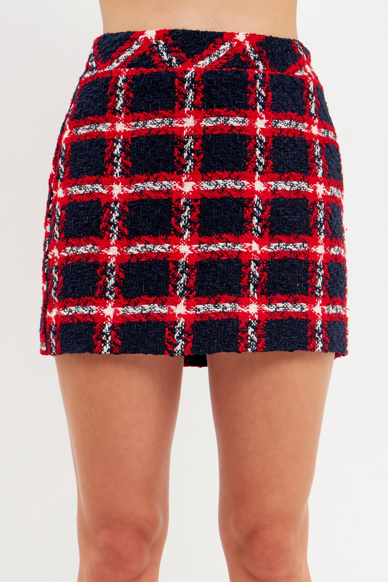 ENGLISH FACTORY - Plaid Mini Skirt - SKIRTS available at Objectrare