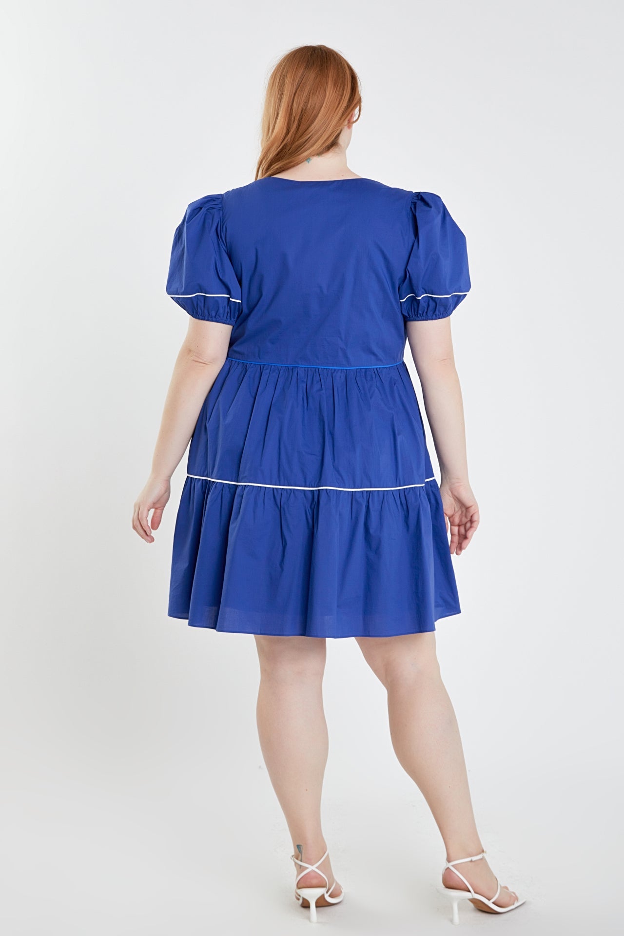 ENGLISH FACTORY - Piping Detailed Mini Dress - DRESSES available at Objectrare