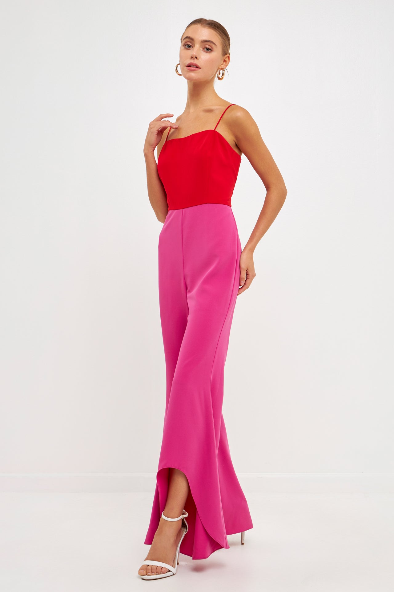 ENDLESS ROSE - Colorblock Jumpsuit - JUMPSUITS available at Objectrare