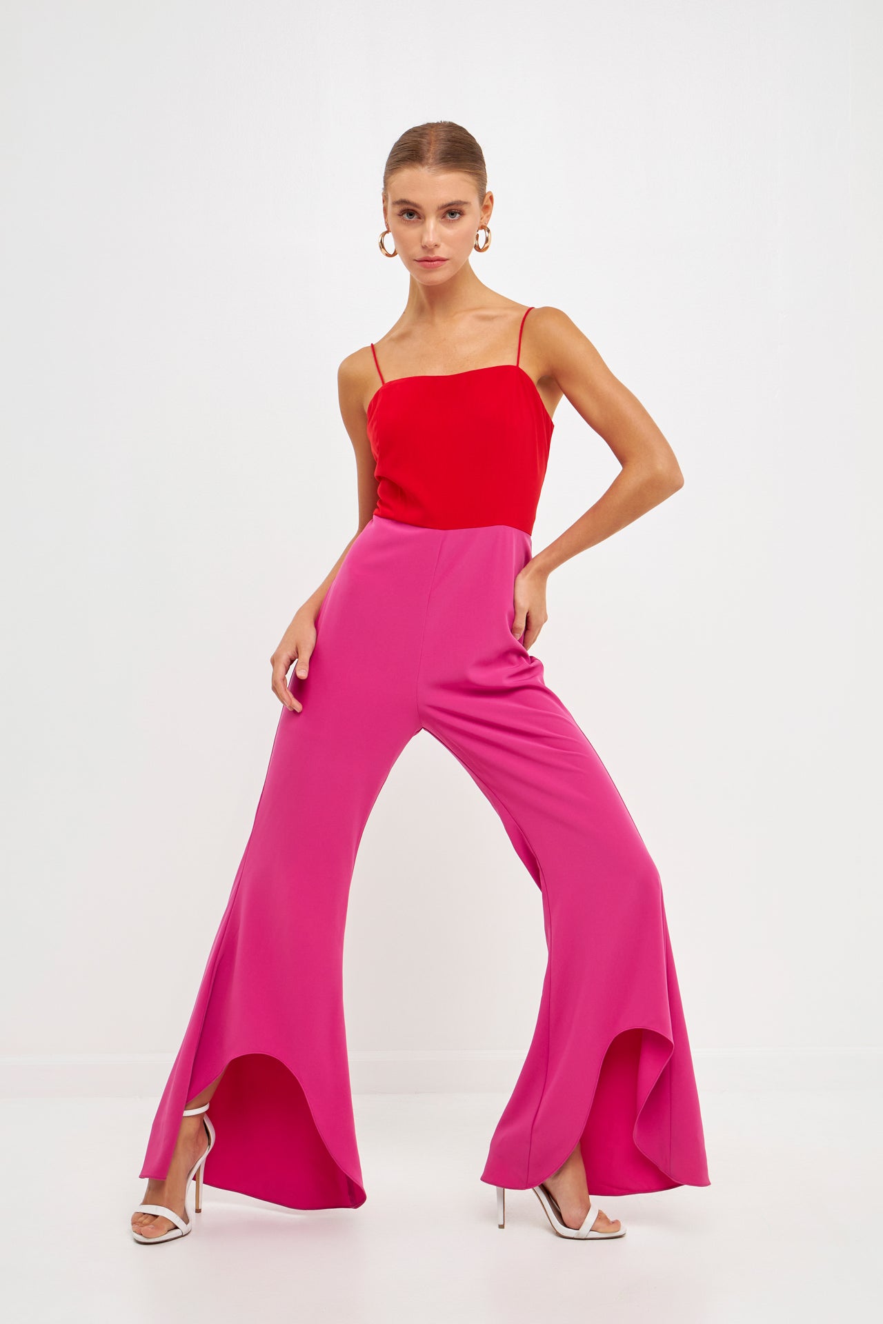 ENDLESS ROSE - Colorblock Jumpsuit - JUMPSUITS available at Objectrare