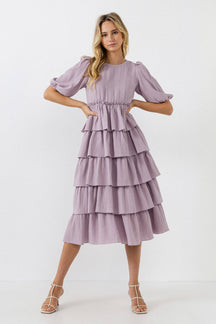 FREE THE ROSES - Solid Tiered Dress - DRESSES available at Objectrare