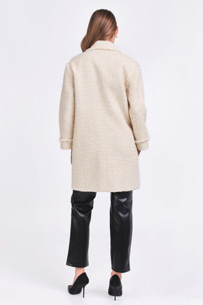 ENDLESS ROSE - Tweed Fringe Double Breast Coat - COATS available at Objectrare