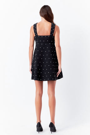 ENDLESS ROSE - Premium Embellished Mini Dress - DRESSES available at Objectrare