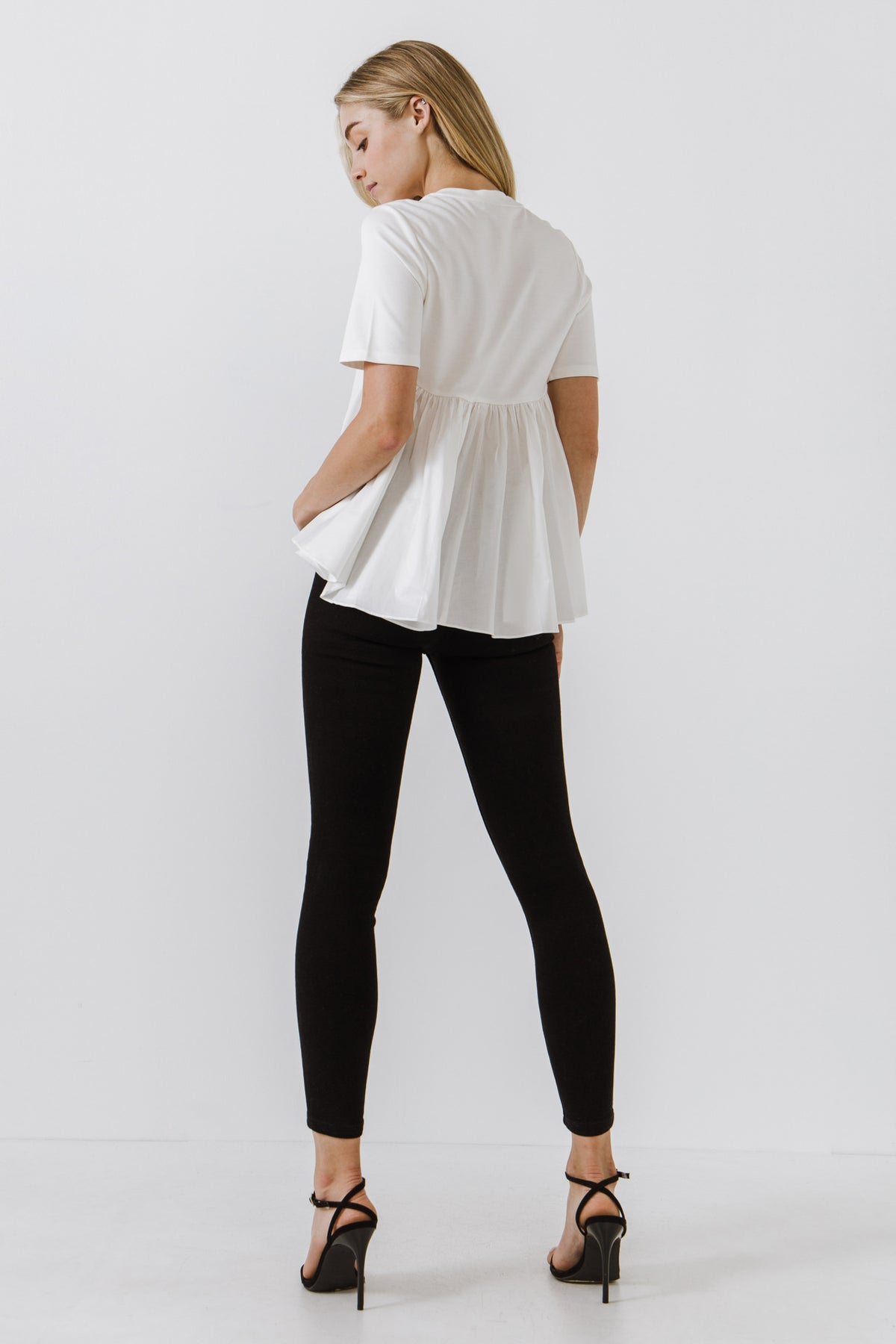 ENGLISH FACTORY - Relaxed Knit Short Sleeve With Contrast Detail - TOPS available at Objectrare