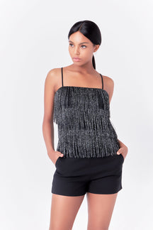 ENDLESS ROSE - Fringe Tiered Top - TOPS available at Objectrare