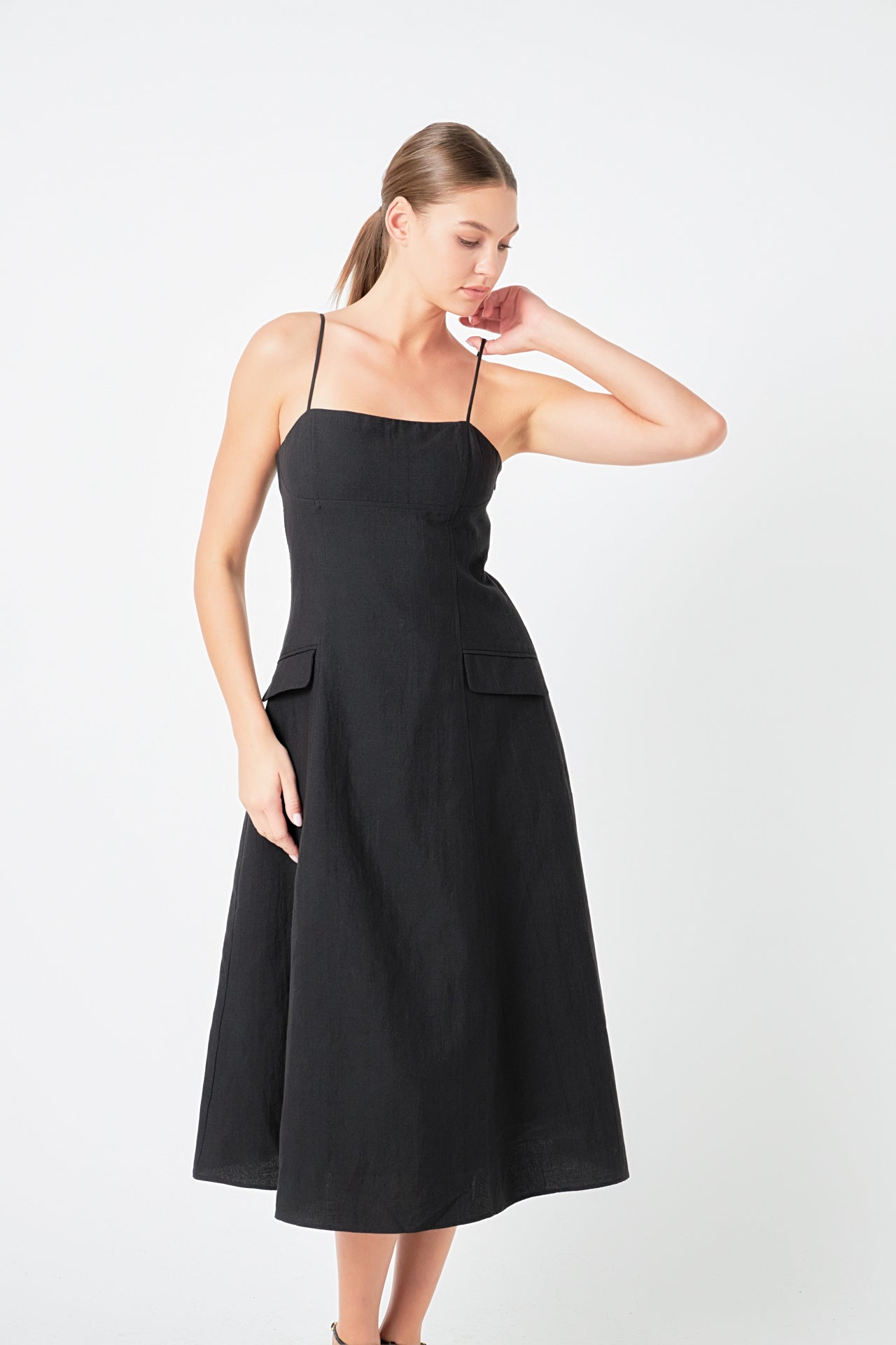 ENDLESS ROSE - Linen Maxi Dress - DRESSES available at Objectrare