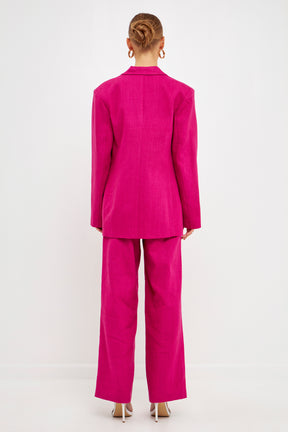 ENDLESS ROSE - Linen Blazer - BLAZERS available at Objectrare