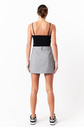 GREY LAB - Wool Cargo Skirt - SKIRTS available at Objectrare