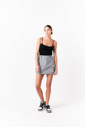 GREY LAB - Wool Cargo Skirt - SKIRTS available at Objectrare