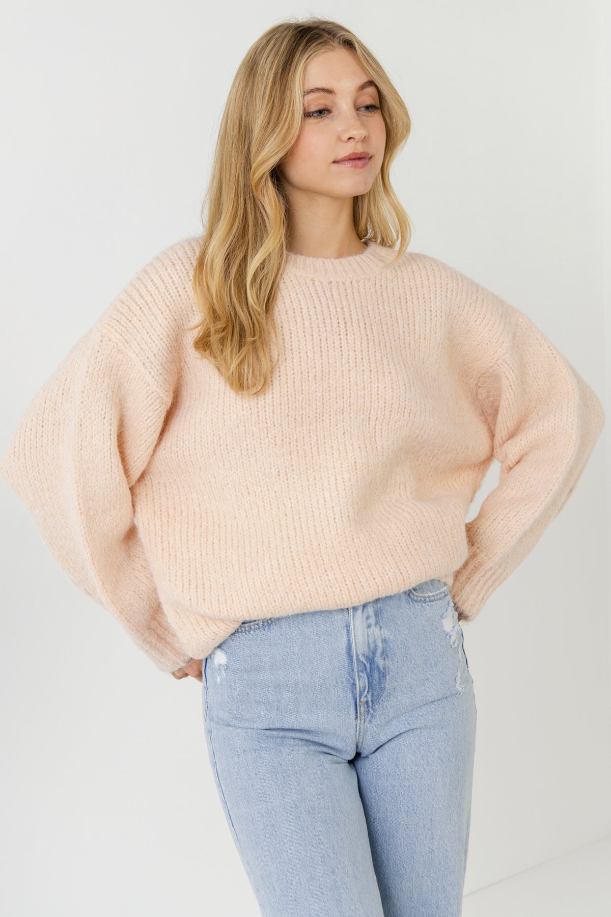 FREE THE ROSES - Oversized Chunky Knit Sweater - SWEATERS & KNITS available at Objectrare
