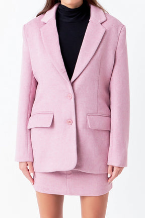 ENDLESS ROSE - Wool Boxy Oversize Blazer - JACKETS available at Objectrare