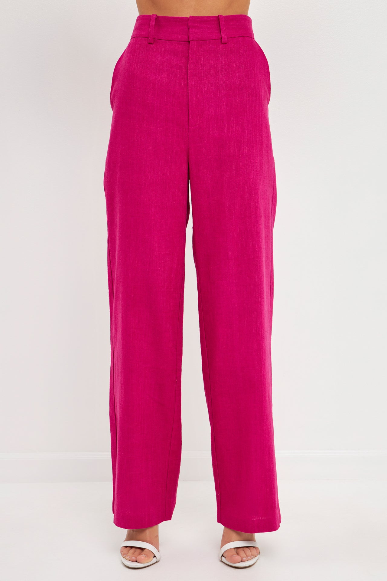 ENDLESS ROSE - Wide Leg Linen Pants - PANTS available at Objectrare