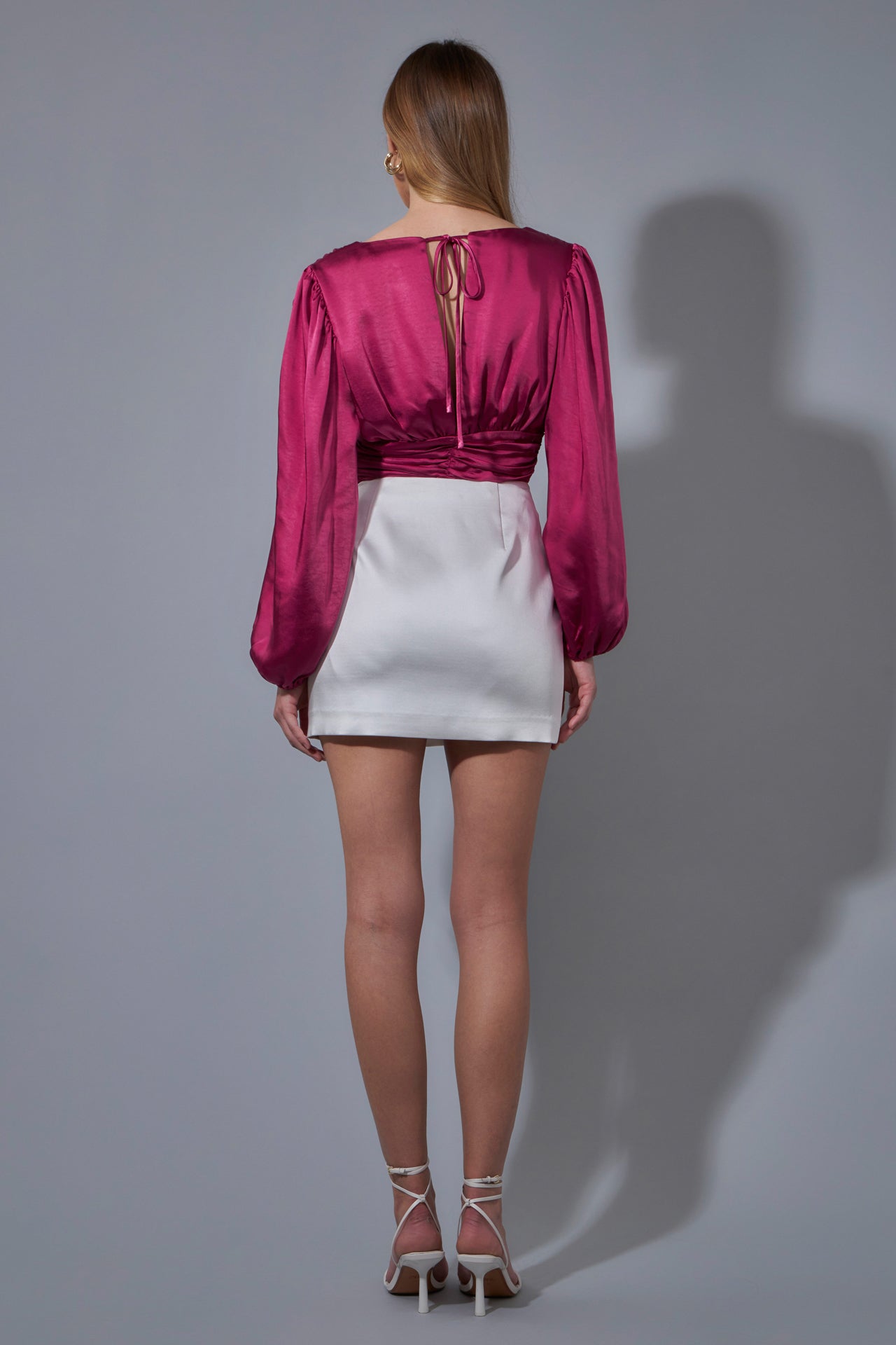 ENDLESS ROSE - Satin Ruched Top - TOPS available at Objectrare