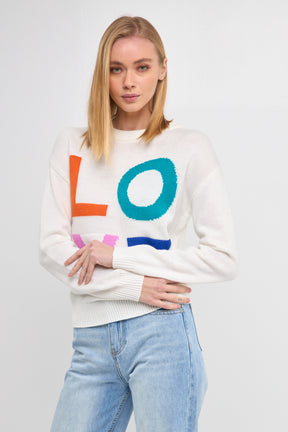 ENGLISH FACTORY - Love Sweater - SWEATERS & KNITS available at Objectrare