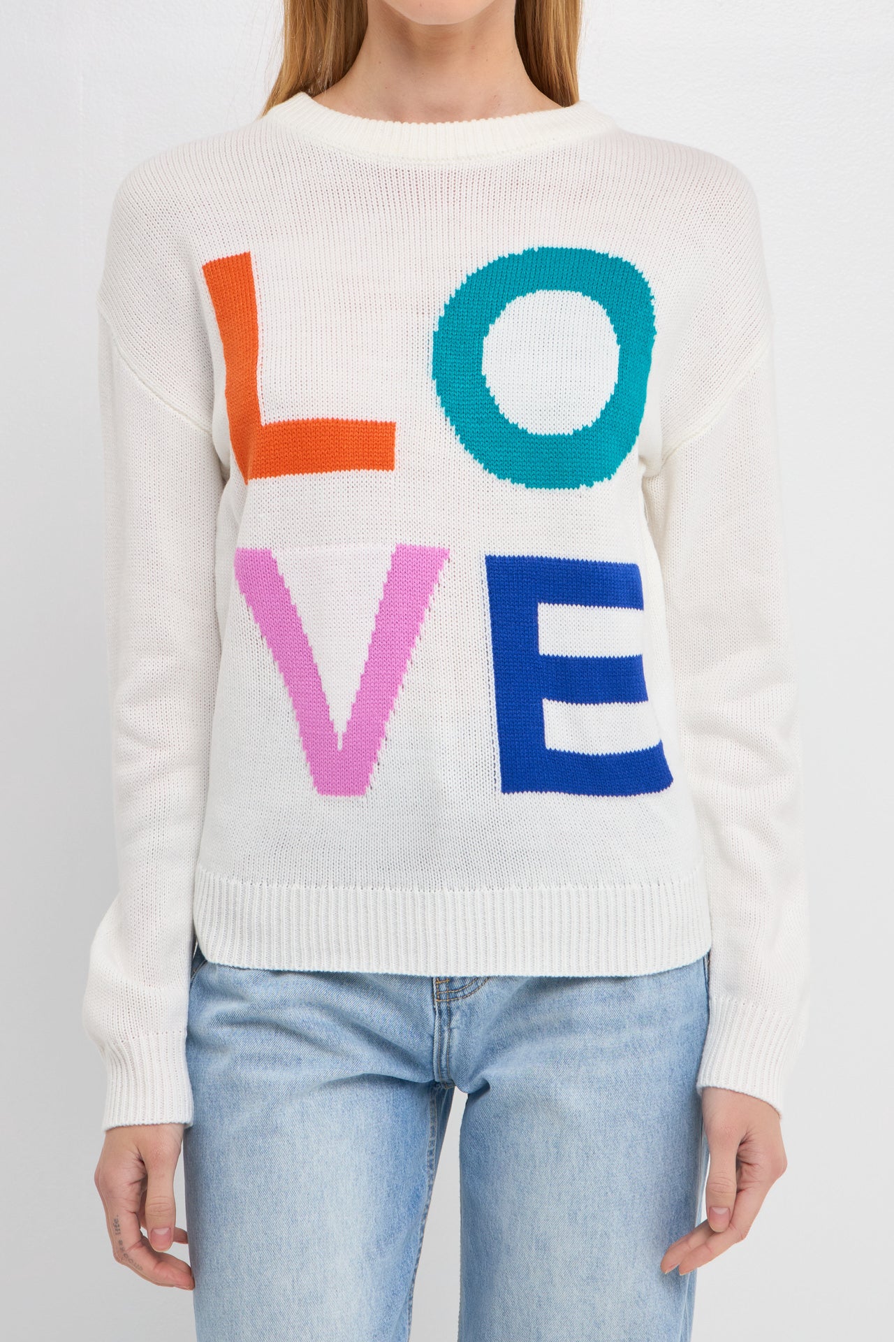 ENGLISH FACTORY - Love Sweater - SWEATERS & KNITS available at Objectrare