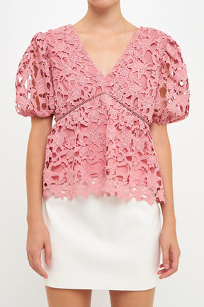 ENDLESS ROSE - Crochet Lace Top - TOPS available at Objectrare