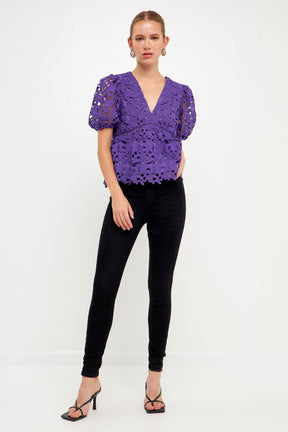 ENDLESS ROSE - Crochet Lace Top - TOPS available at Objectrare