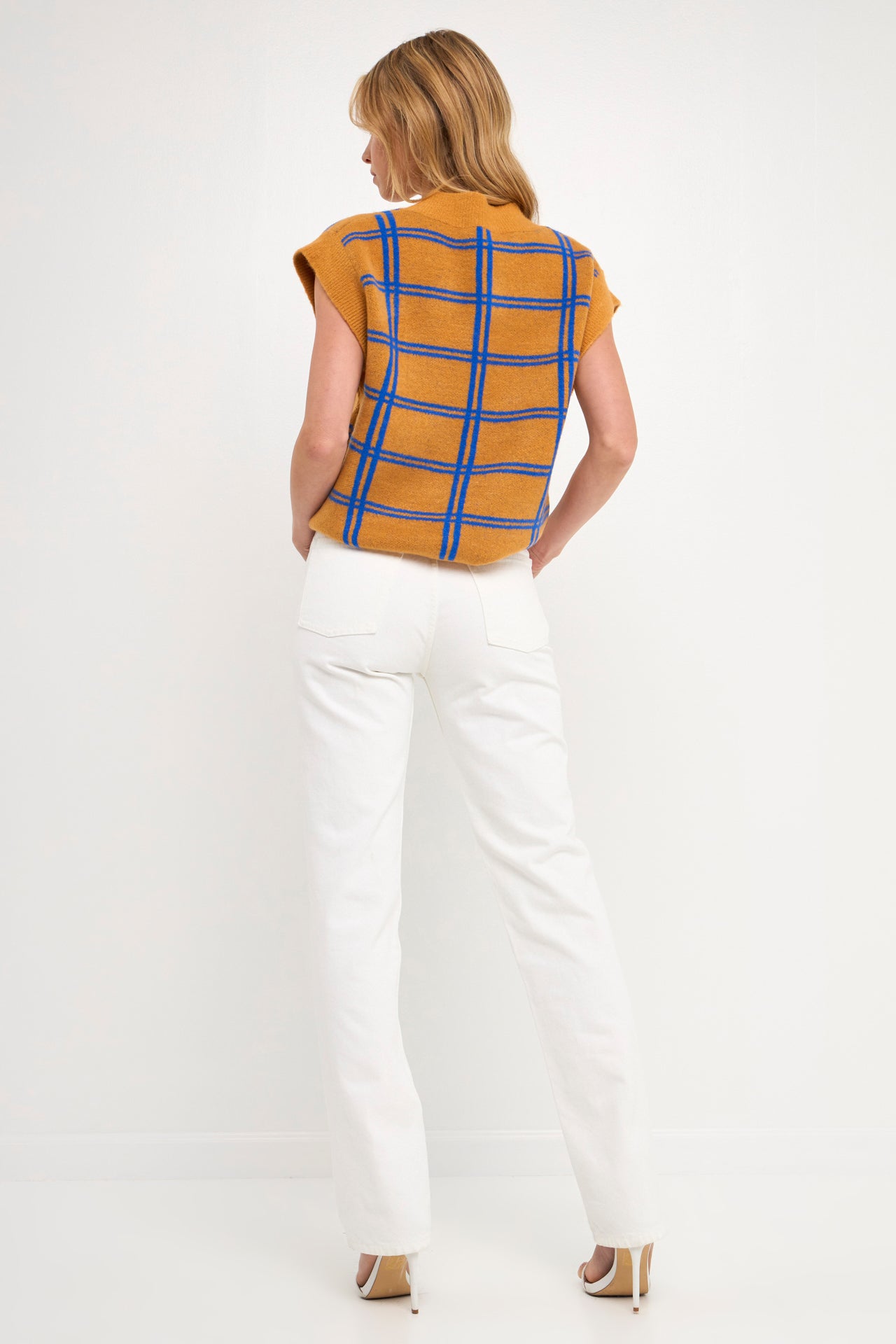 GREY LAB - Striped Oversize Sweater Vest - SWEATERS & KNITS available at Objectrare