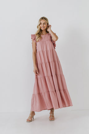FREE THE ROSES - Ruffle Detail Maxi Dress - DRESSES available at Objectrare