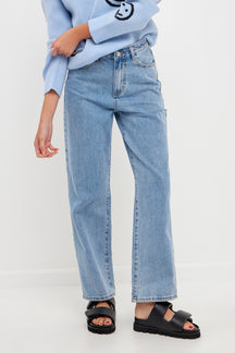 GREY LAB - Cut Out Detail Jean - JEANS available at Objectrare