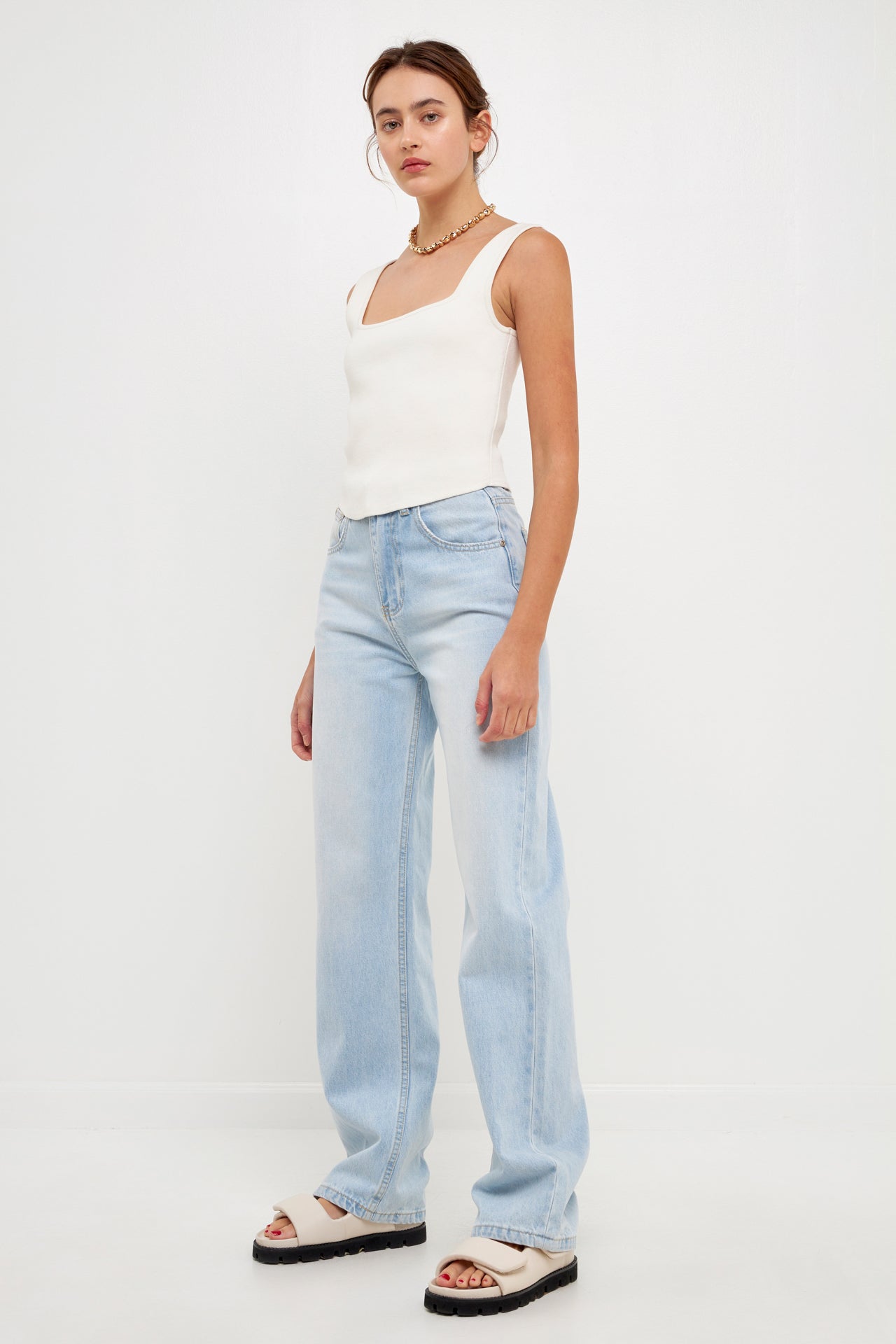 GREY LAB - High Waist Jeans - JEANS available at Objectrare