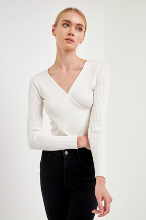 ENDLESS ROSE - Wrapped Detail Sweater - TOPS available at Objectrare